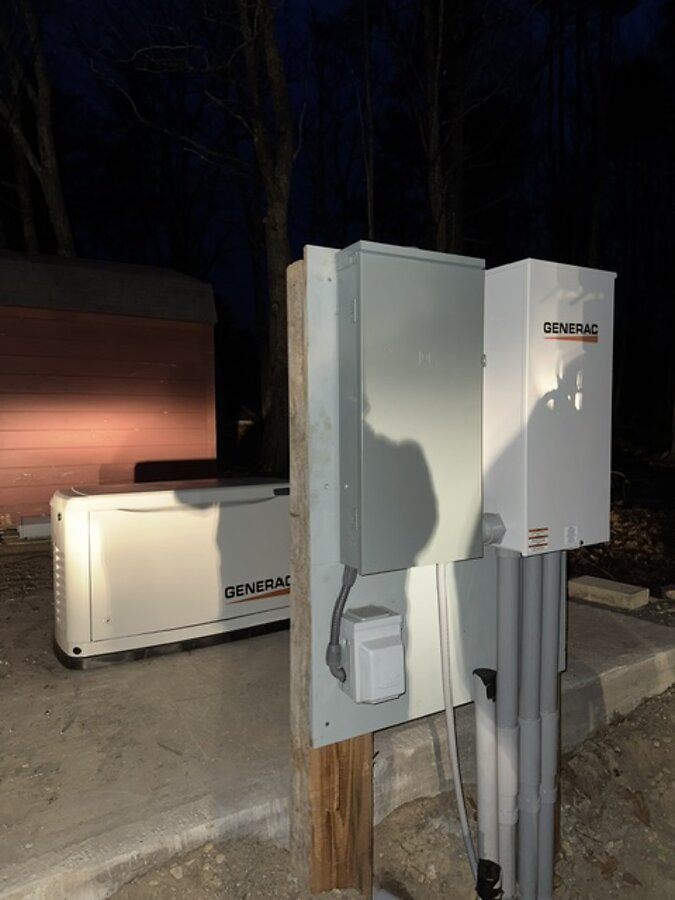 Generac home standby generator install